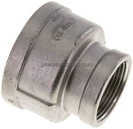 Rundmuffe NPT 2"-NPT 1-1/4", 1.4408