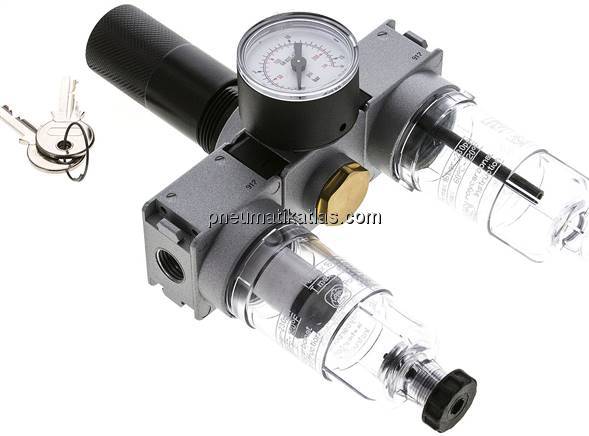 MULTIFIX Wartungseinheit (0), 3-tlg., G 1/4", 0,5 - 10 bar