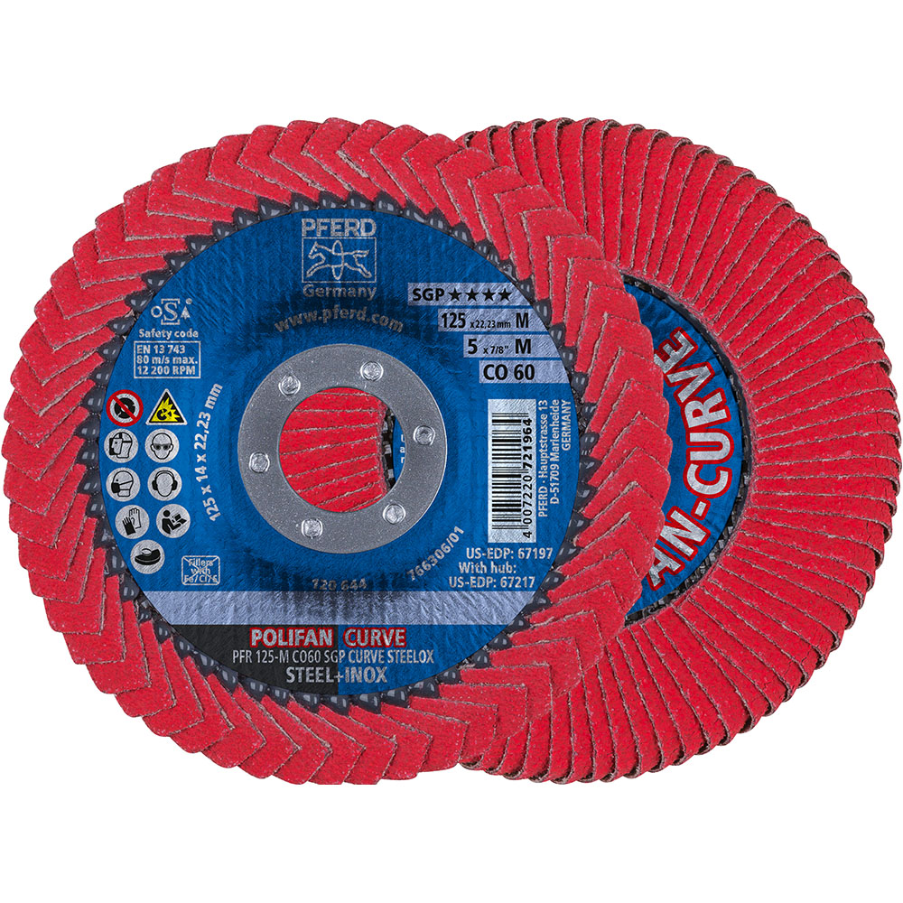 POLIFAN-Fächerscheiben PFR 125-M CO 60 SGP CURVE STEELOX
